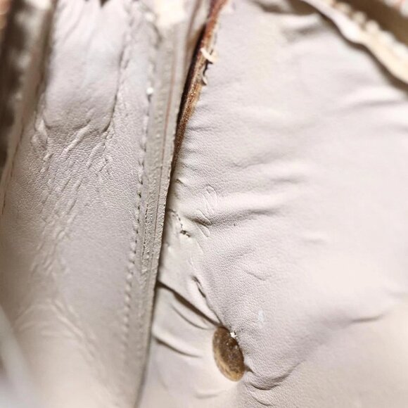 LOUIS VUITTON Monogram Vernis Lexington Pouch Flower Beige M92246 LV Auth BA7381 - Picture 16 of 16